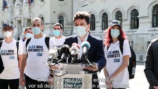 Conferință de presă Nicușor Dan în fața Primăriei Capitalei# 13 august 2020