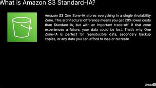 136-amazon_s3_storage_class_one_zone_ia-AWS Certified CloudOps Engineer Associate SOA-C03 Cert Prep