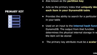 85-amazon_dynamodb_core_components-AWS Certified CloudOps Engineer Associate SOA-C03 Cert Prep