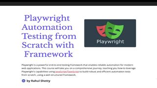 1-Introduction_to_Playwright_and_its_features-Playwright JS TS Automation