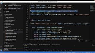 110-Implement_Code_login_into_StepDefinition_file_and_run_Cucumber_feature_files-Playwright JS TS Automation