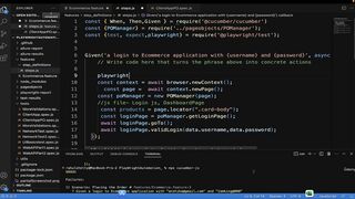 110-Implement_Code_login_into_StepDefinition_file_and_run_Cucumber_feature_files-Playwright JS TS Automation