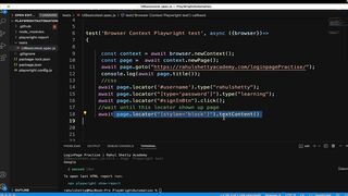 14-Extracting_the_text_from_browser_and_inserting_valid_expect_assertions_in_test-Playwright JS TS Automation