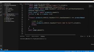 28-Add_assertions_for_the_actions_performed_and_implement_necessary_Sync_steps-Playwright JS TS Automation