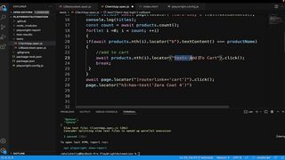 28-Add_assertions_for_the_actions_performed_and_implement_necessary_Sync_steps-Playwright JS TS Automation